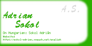 adrian sokol business card